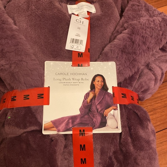 Carole Hochman ladies long plush wrap robe - Picture 6 of 6